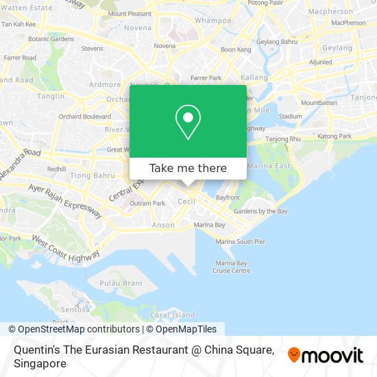 Quentin's The Eurasian Restaurant @ China Square map
