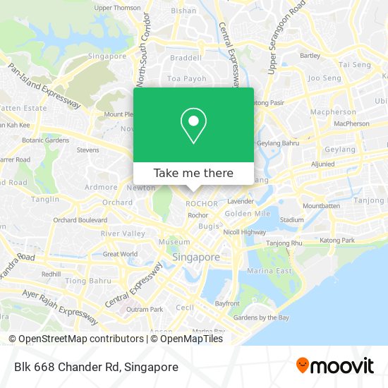 Blk 668 Chander Rd map