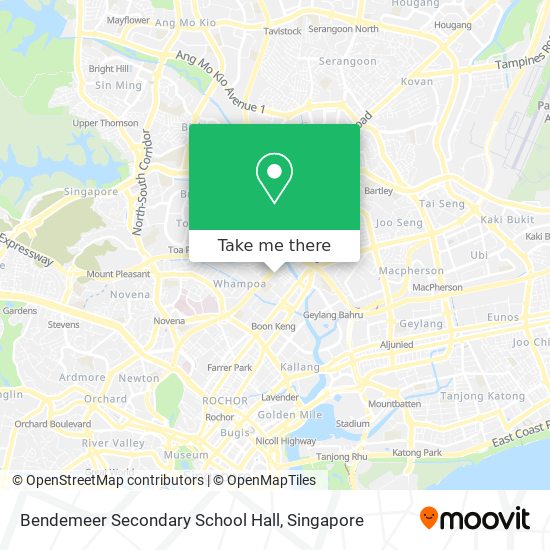 Bendemeer Secondary School Hall map