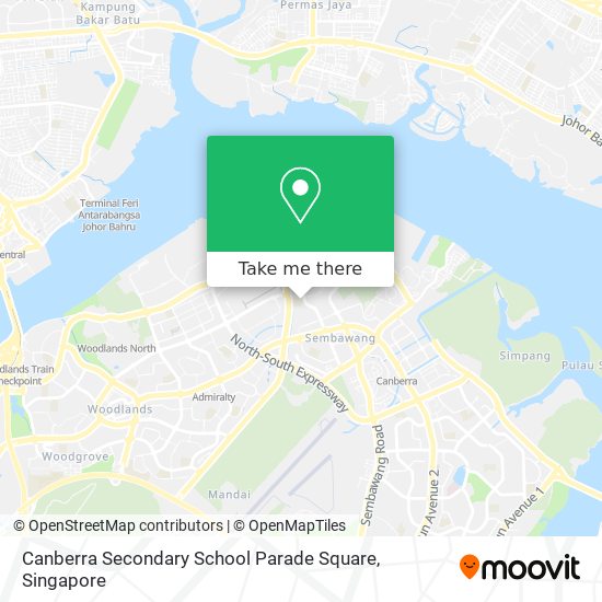 Canberra Secondary School Parade Square map
