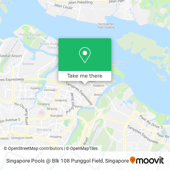 Singapore Pools @ Blk 108 Punggol Field map