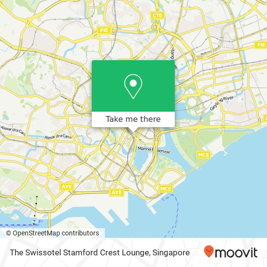 The Swissotel Stamford Crest Lounge map