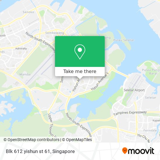 Blk 612 yishun st 61 map