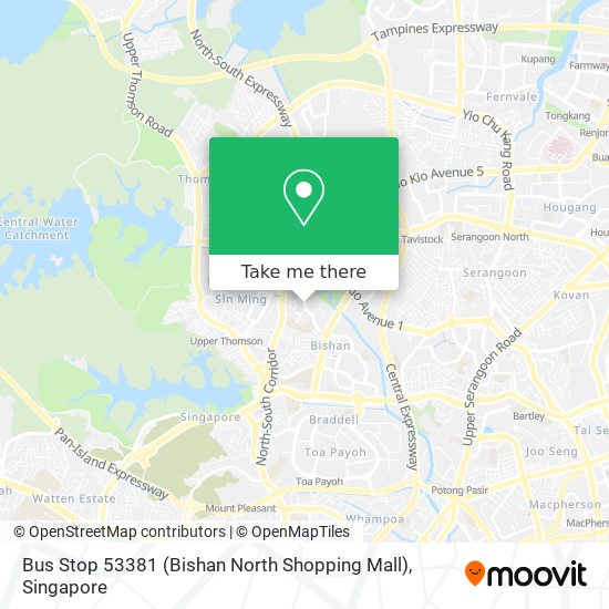 Bus Stop 53381 (Bishan North Shopping Mall)地图