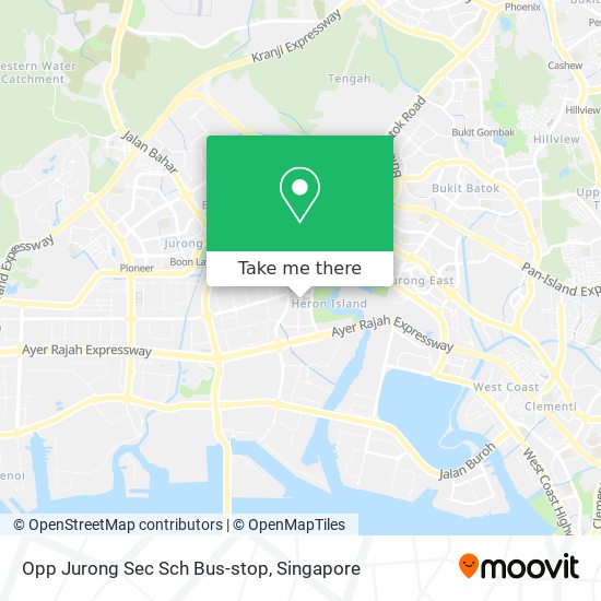 Opp Jurong Sec Sch Bus-stop map