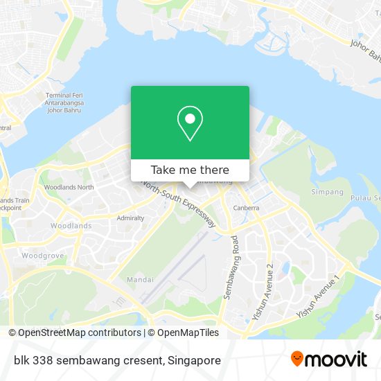 blk 338 sembawang cresent地图