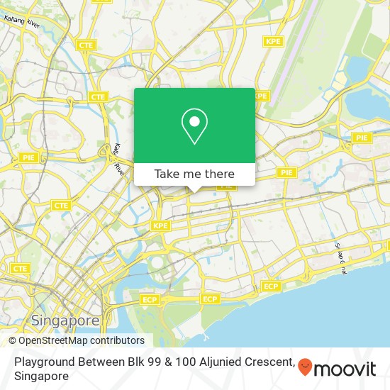 Playground Between Blk 99 & 100 Aljunied Crescent地图
