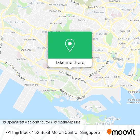 7-11 @ Block 162 Bukit Merah Central地图