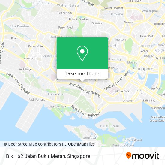 Blk 162 Jalan Bukit Merah map