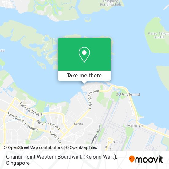 Changi Point Western Boardwalk (Kelong Walk) map