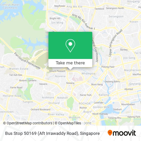 Bus Stop 50169 (Aft Irrawaddy Road) map