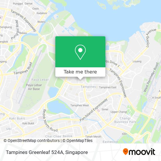 Tampines Greenleaf 524A map