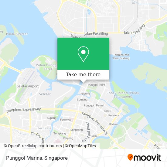 Punggol Marina map