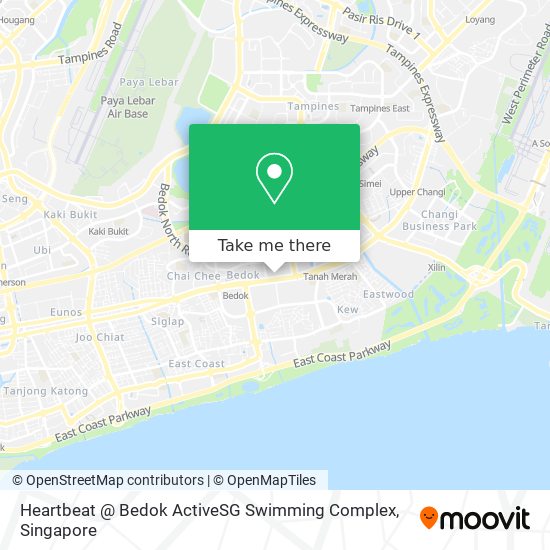 Heartbeat @ Bedok ActiveSG Swimming Complex map