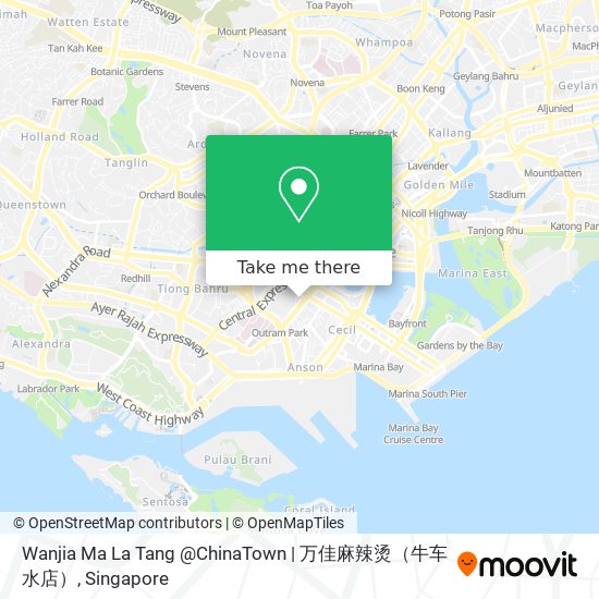 Wanjia Ma La Tang @ChinaTown | 万佳麻辣烫（牛车水店）地图