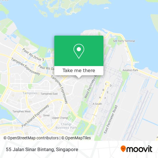 55 Jalan Sinar Bintang map