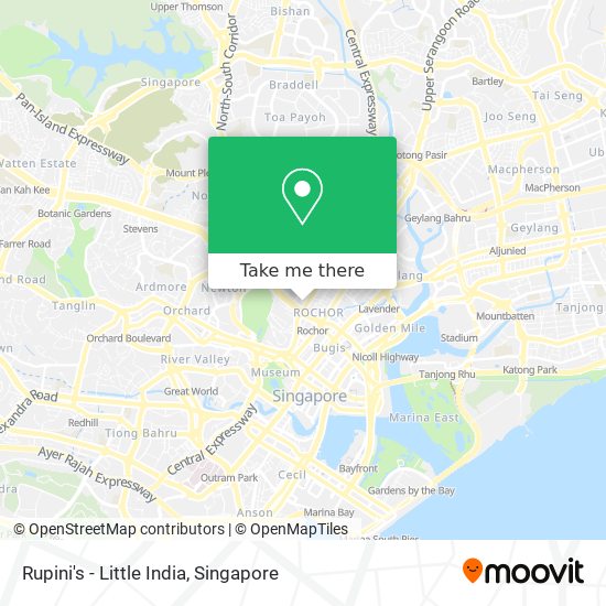 Rupini's - Little India map