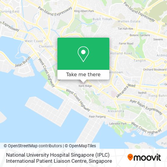 National University Hospital Singapore (IPLC) International Patient Liaison Centre map