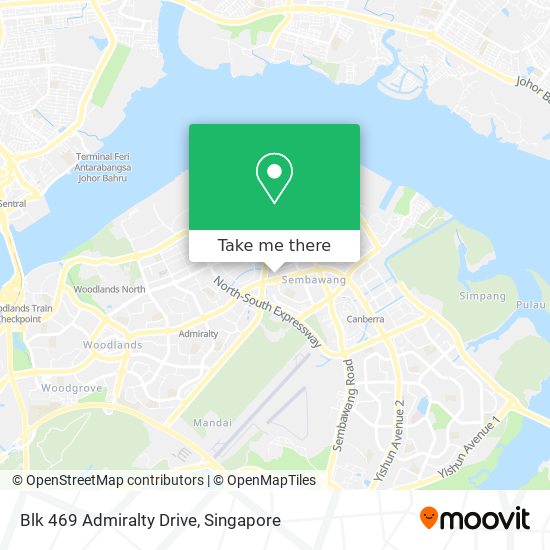 Blk 469 Admiralty Drive map