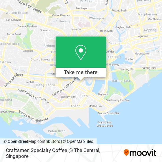 Craftsmen Specialty Coffee @ The Central map