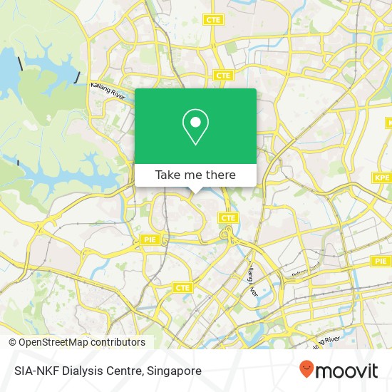 SIA-NKF Dialysis Centre map