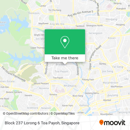 Block 237 Lorong 6 Toa Payoh地图