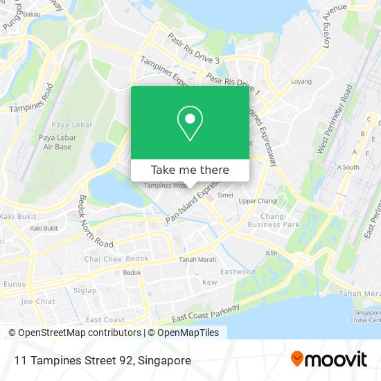 11 Tampines Street 92 map