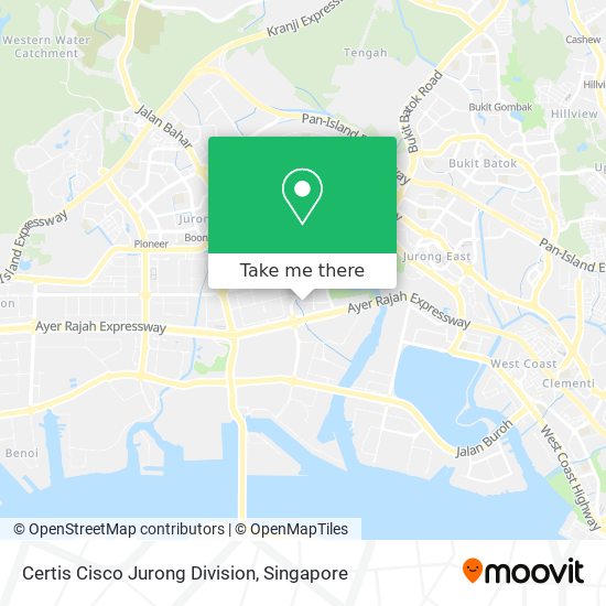 Certis Cisco Jurong Division地图