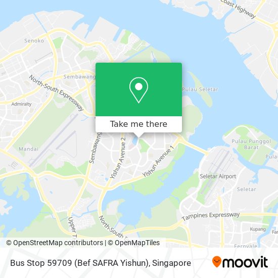 Bus Stop 59709 (Bef SAFRA Yishun) map