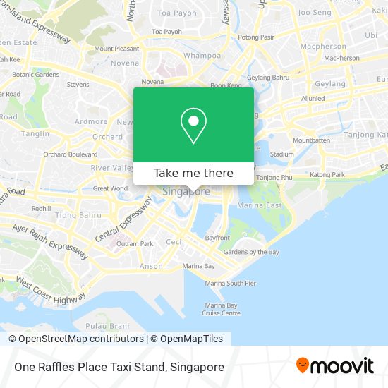 One Raffles Place Taxi Stand map