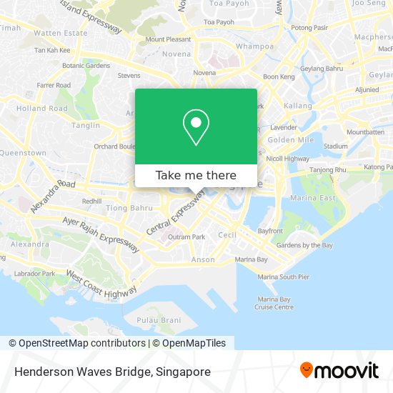 Henderson Waves Bridge map