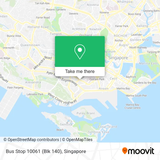 Bus Stop 10061 (Blk 140) map