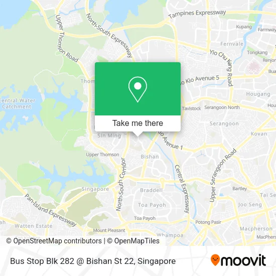 Bus Stop Blk 282 @ Bishan St 22地图