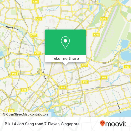 Blk 14 Joo Seng road 7-Eleven map