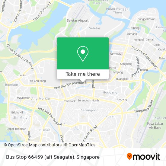 Bus Stop 66459 (aft Seagate) map