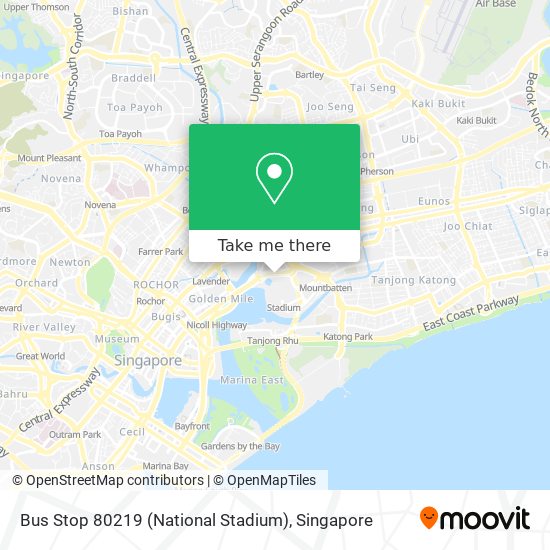 Bus Stop 80219 (National Stadium) map