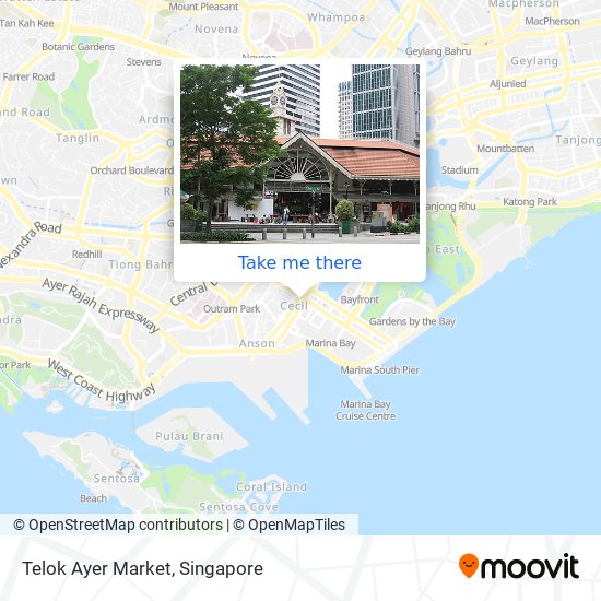 Telok Ayer Market map