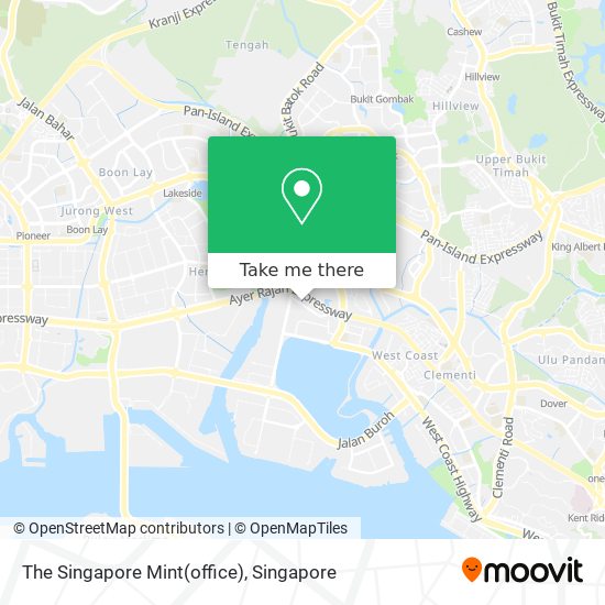 The Singapore Mint(office) map