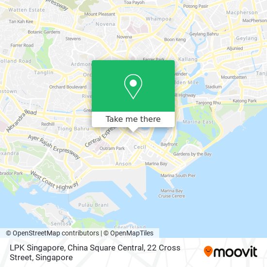 LPK Singapore, China Square Central, 22 Cross Street map