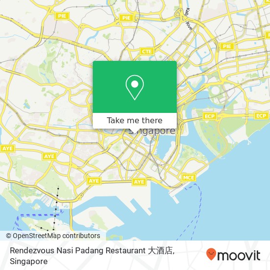 Rendezvous Nasi Padang Restaurant 大酒店 map