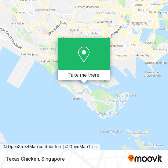 Texas Chicken map