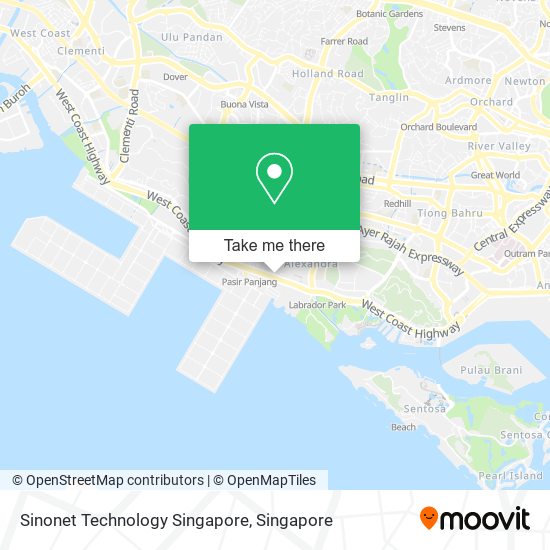 Sinonet Technology Singapore map