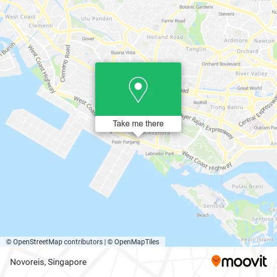 Novoreis map