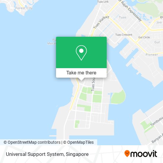 Universal Support System map