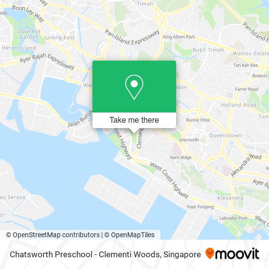 Chatsworth Preschool - Clementi Woods map