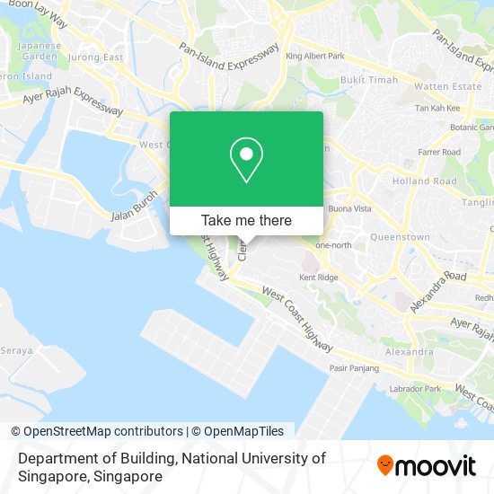 Department of Building, National University of Singapore map