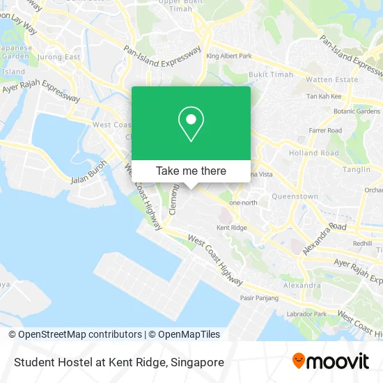 Student Hostel at Kent Ridge map