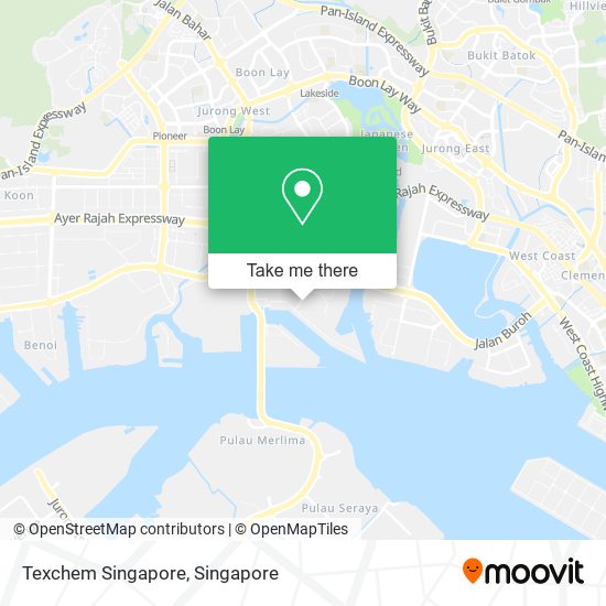 Texchem Singapore map