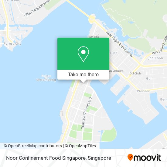 Noor Confinement Food Singapore map