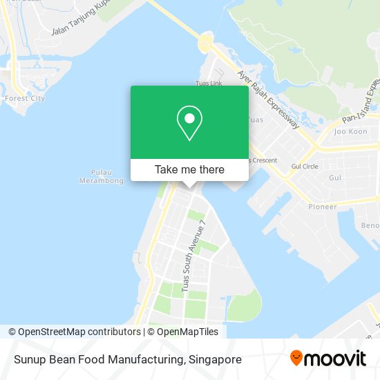 Sunup Bean Food Manufacturing map